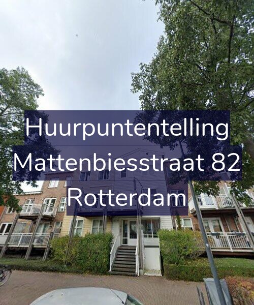 Foto gevel Huurpuntentelling voor Mattenbiesstraat 82, Rotterdam
