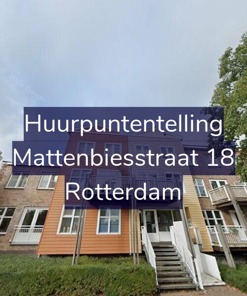 Foto gevel Huurpuntentelling voor Mattenbiesstraat 18, Rotterdam