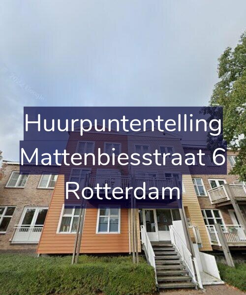 Foto gevel Huurpuntentelling voor Mattenbiesstraat 6, Rotterdam