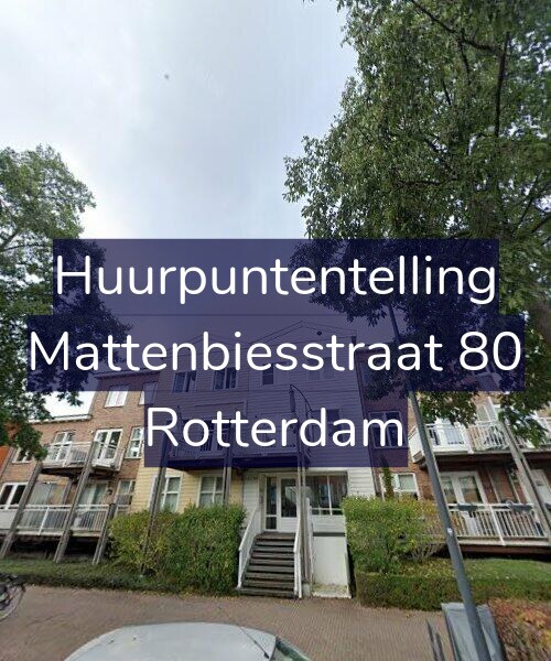 Foto gevel Huurpuntentelling voor Mattenbiesstraat 80, Rotterdam