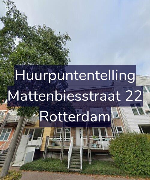 Foto gevel Huurpuntentelling voor Mattenbiesstraat 22, Rotterdam