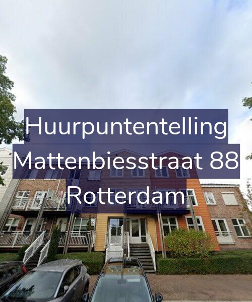 Foto gevel Huurpuntentelling voor Mattenbiesstraat 88, Rotterdam