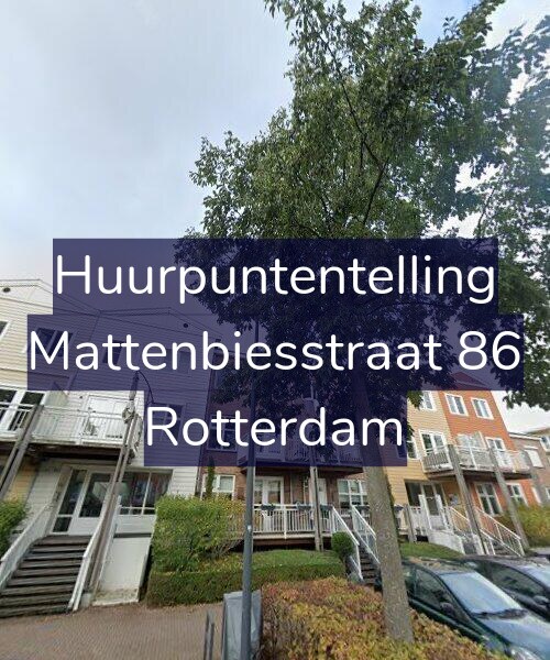 Foto gevel Huurpuntentelling voor Mattenbiesstraat 86, Rotterdam