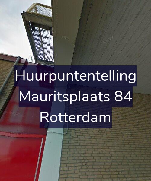 Foto gevel Huurpuntentelling voor Mauritsplaats 84, Rotterdam