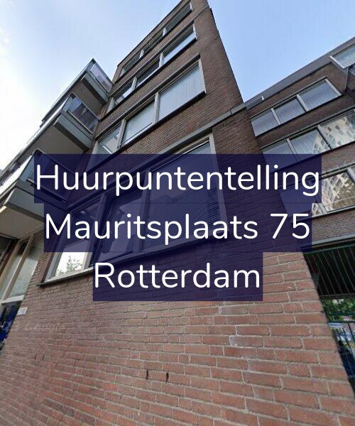 Foto gevel Huurpuntentelling voor Mauritsplaats 75, Rotterdam