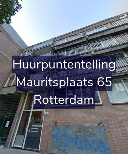 Foto gevel Huurpuntentelling voor Mauritsplaats 65, Rotterdam