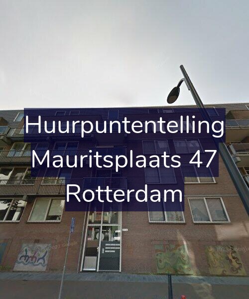 Foto gevel Huurpuntentelling voor Mauritsplaats 47, Rotterdam