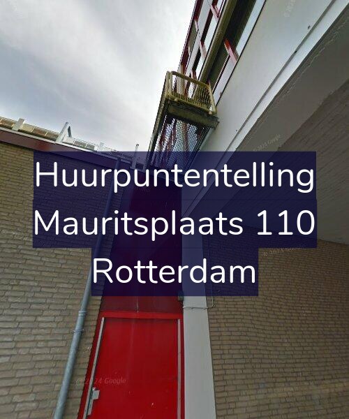 Foto gevel Huurpuntentelling voor Mauritsplaats 110, Rotterdam