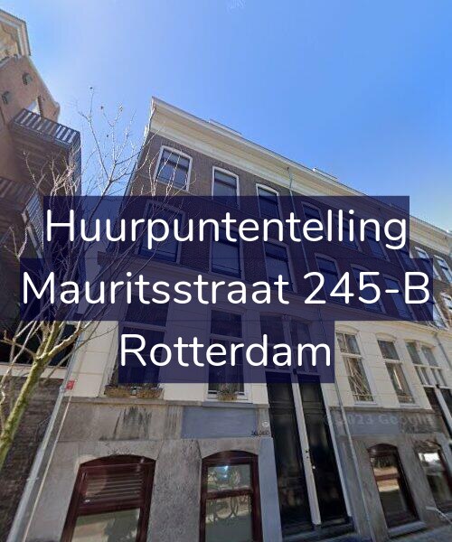 Foto gevel Huurpuntentelling voor Mauritsstraat 245-B, Rotterdam