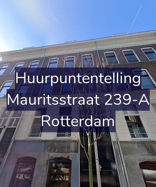Foto gevel Huurpuntentelling voor Mauritsstraat 239-A, Rotterdam