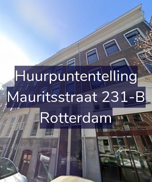 Foto gevel Huurpuntentelling voor Mauritsstraat 231-B, Rotterdam