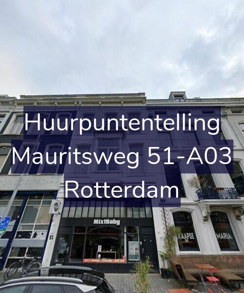 Foto gevel Huurpuntentelling voor Mauritsweg 51-A03, Rotterdam