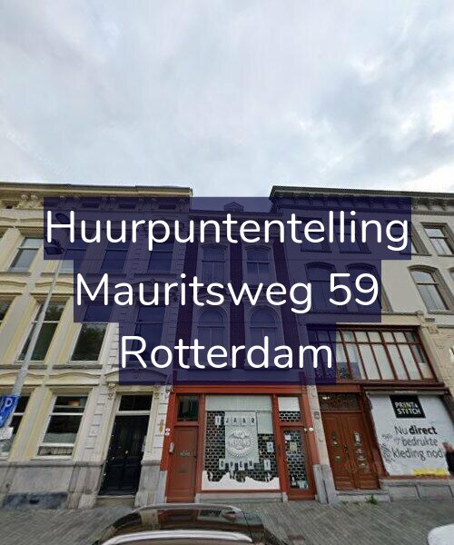 Foto gevel Huurpuntentelling voor Mauritsweg 59, Rotterdam