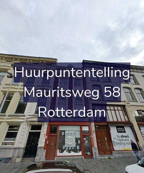 Foto gevel Huurpuntentelling voor Mauritsweg 58, Rotterdam