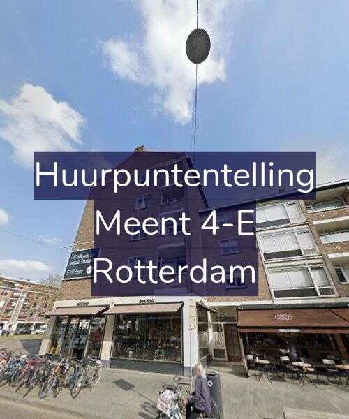 Foto gevel Huurpuntentelling voor Meent 4-E, Rotterdam