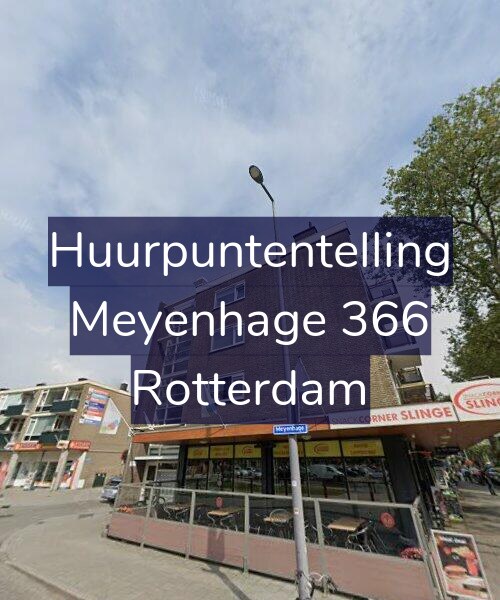 Foto gevel Huurpuntentelling voor Meyenhage 366, Rotterdam