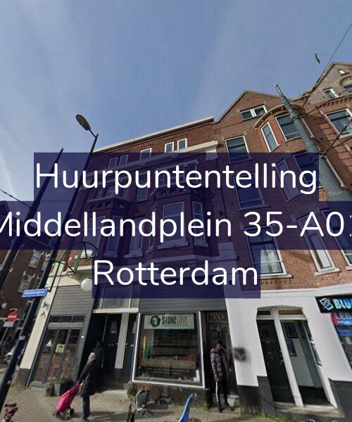 Foto gevel Huurpuntentelling voor Middellandplein 35-A01, Rotterdam