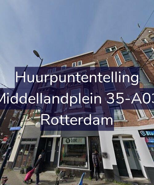 Foto gevel Huurpuntentelling voor Middellandplein 35-A03, Rotterdam