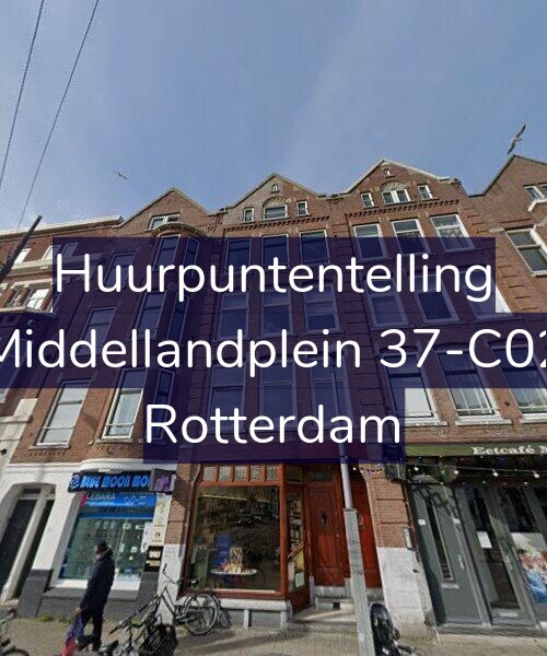 Foto gevel Huurpuntentelling voor Middellandplein 37-C02, Rotterdam