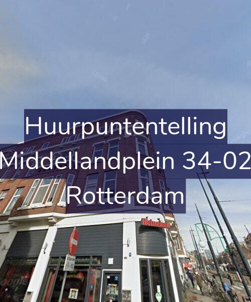Foto gevel Huurpuntentelling voor Middellandplein 34-02, Rotterdam