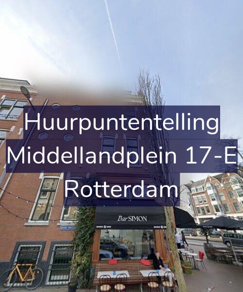 Foto gevel Huurpuntentelling voor Middellandplein 17-E, Rotterdam