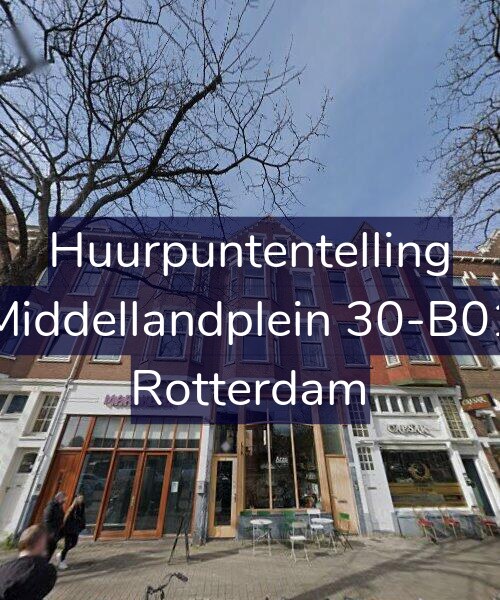 Foto gevel Huurpuntentelling voor Middellandplein 30-B01, Rotterdam