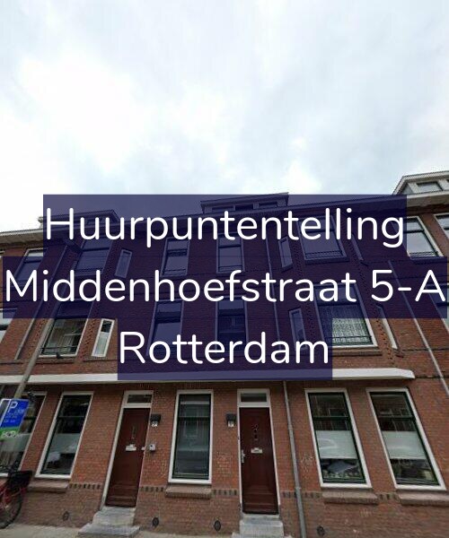Foto gevel Huurpuntentelling voor Middenhoefstraat 5-A, Rotterdam