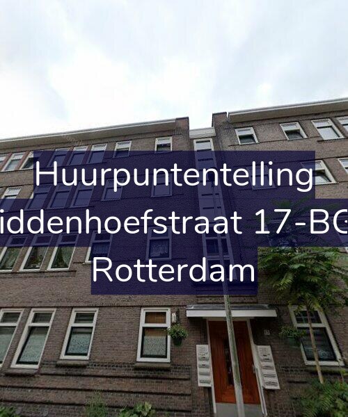 Foto gevel Huurpuntentelling voor Middenhoefstraat 17-BGR, Rotterdam