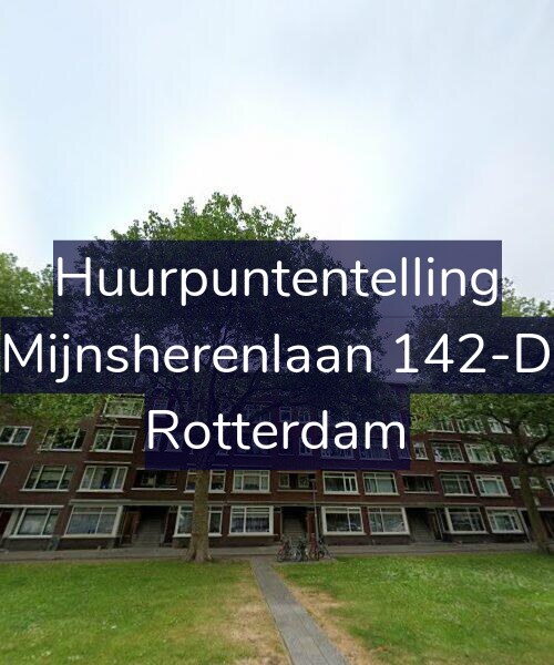 Foto gevel Huurpuntentelling voor Mijnsherenlaan 142-D, Rotterdam