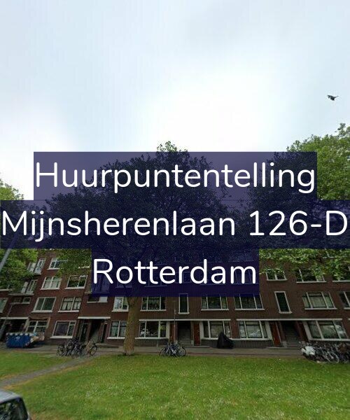 Foto gevel Huurpuntentelling voor Mijnsherenlaan 126-D, Rotterdam