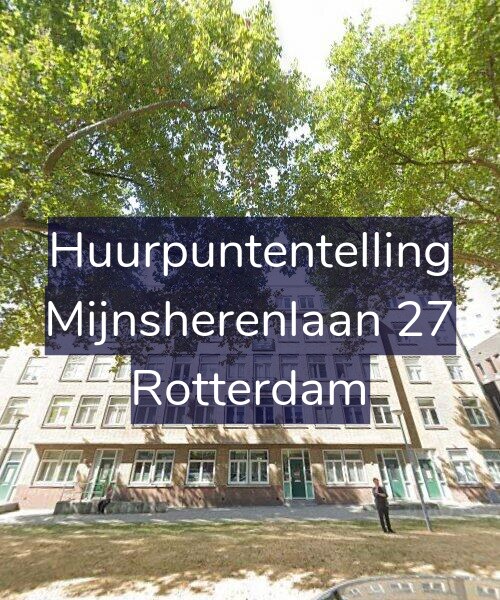 Foto gevel Huurpuntentelling voor Mijnsherenlaan 27, Rotterdam