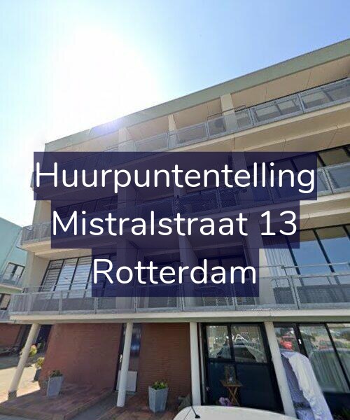 Foto gevel Huurpuntentelling voor Mistralstraat 13, Rotterdam
