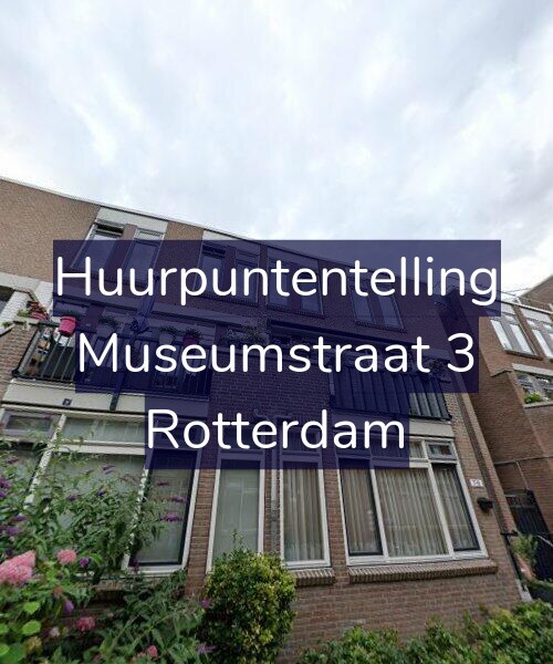 Foto gevel Huurpuntentelling voor Museumstraat 3, Rotterdam