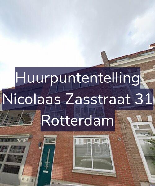 Foto gevel Huurpuntentelling voor Nicolaas Zasstraat 31, Rotterdam