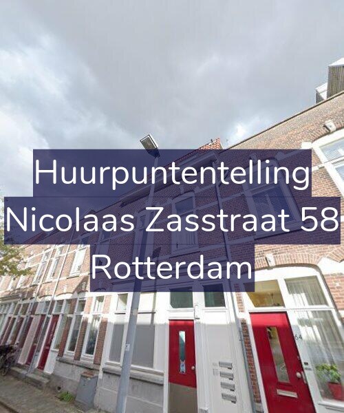 Foto gevel Huurpuntentelling voor Nicolaas Zasstraat 58, Rotterdam