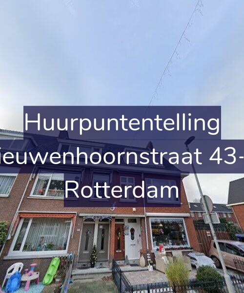 Foto gevel Huurpuntentelling voor Nieuwenhoornstraat 43-A, Rotterdam