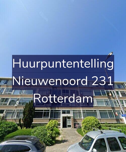 Foto gevel Huurpuntentelling voor Nieuwenoord 231, Rotterdam