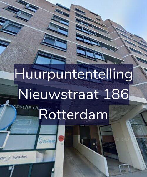 Foto gevel Huurpuntentelling voor Nieuwstraat 186, Rotterdam