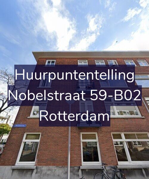Foto gevel Huurpuntentelling voor Nobelstraat 59-B02, Rotterdam
