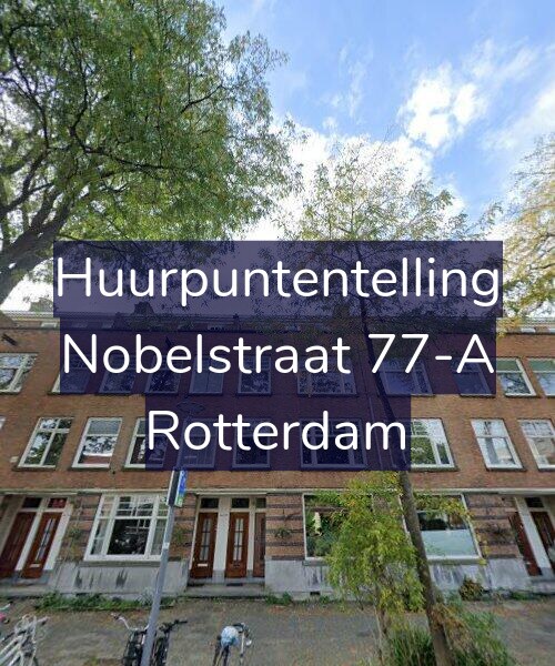 Foto gevel Huurpuntentelling voor Nobelstraat 77-A, Rotterdam