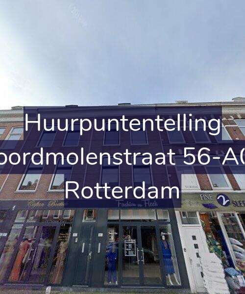 Foto gevel Huurpuntentelling voor Noordmolenstraat 56-A01, Rotterdam