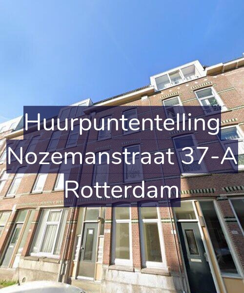Foto gevel Huurpuntentelling voor Nozemanstraat 37-A, Rotterdam
