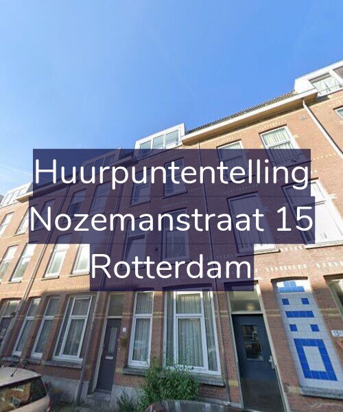 Foto gevel Huurpuntentelling voor Nozemanstraat 15, Rotterdam
