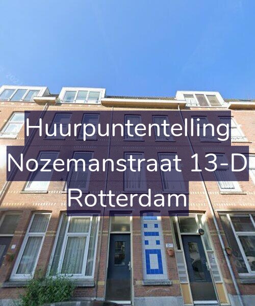 Foto gevel Huurpuntentelling voor Nozemanstraat 13-D, Rotterdam