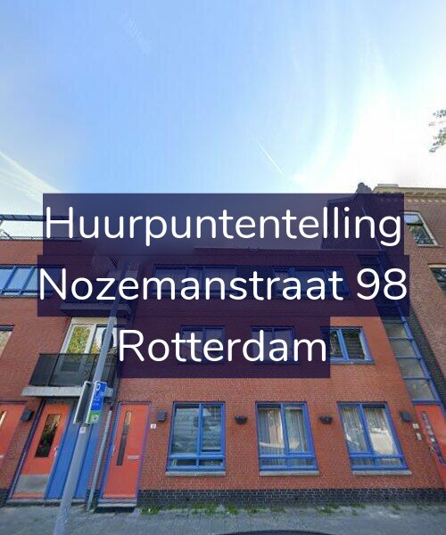 Foto gevel Huurpuntentelling voor Nozemanstraat 98, Rotterdam