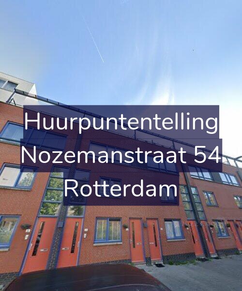 Foto gevel Huurpuntentelling voor Nozemanstraat 54, Rotterdam