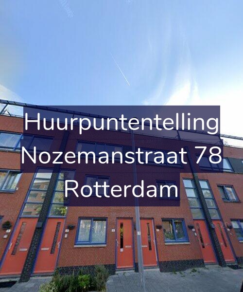 Foto gevel Huurpuntentelling voor Nozemanstraat 78, Rotterdam