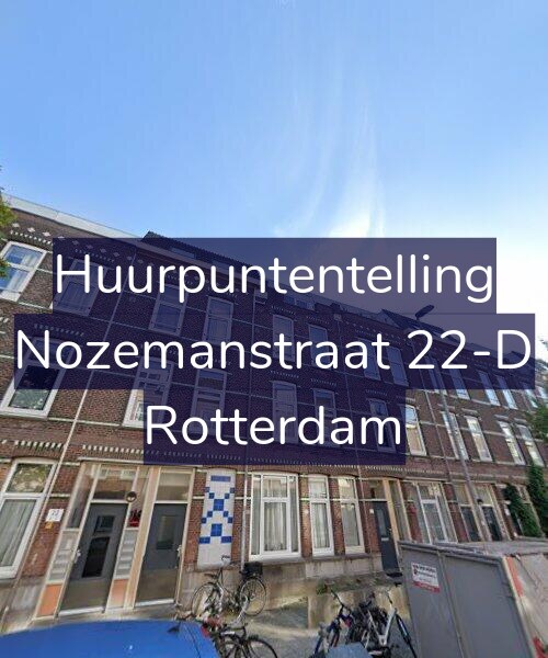 Foto gevel Huurpuntentelling voor Nozemanstraat 22-D, Rotterdam