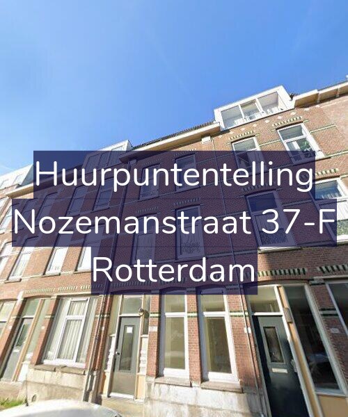 Foto gevel Huurpuntentelling voor Nozemanstraat 37-F, Rotterdam