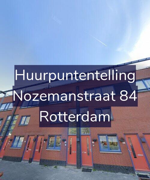 Foto gevel Huurpuntentelling voor Nozemanstraat 84, Rotterdam